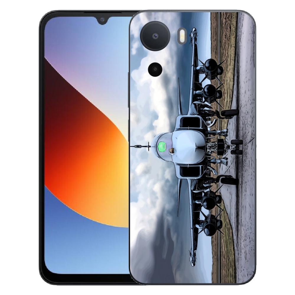 Gelový kryt mmCase na Xiaomi Redmi A7 Pro - vojenské letadlo