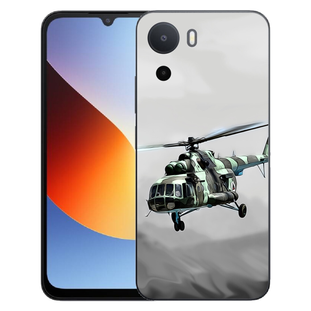 Gelový kryt mmCase na Xiaomi Redmi A7 Pro - vojenský vrtulník