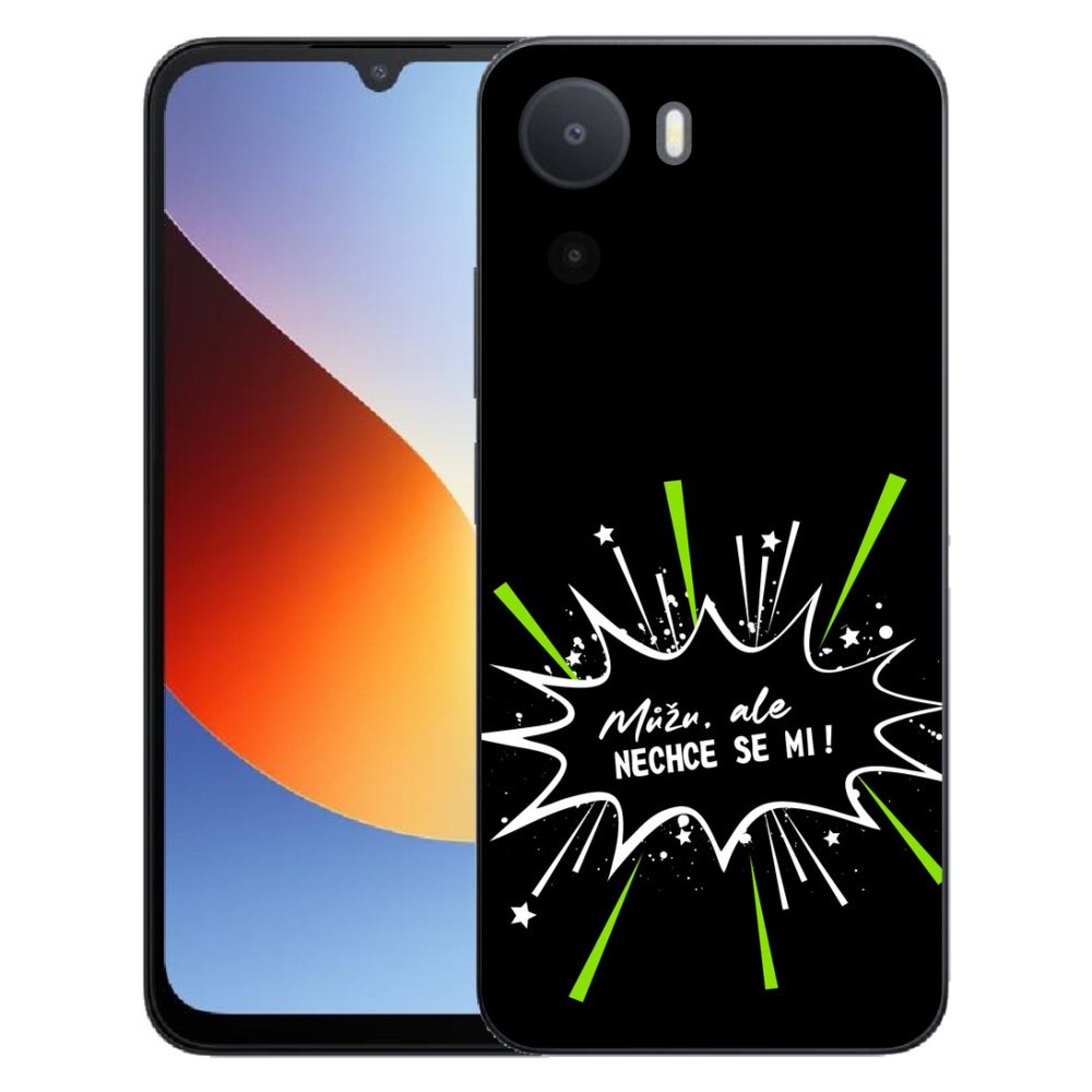 Gelový kryt mmCase na Xiaomi Redmi A7 Pro - vtipný text 11 černé pozadí