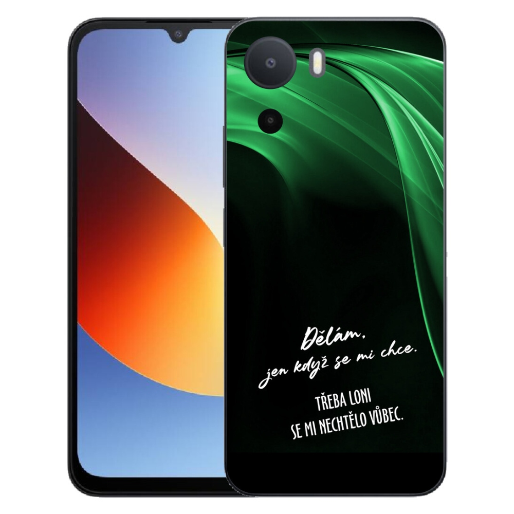 Gelový kryt mmCase na Xiaomi Redmi A7 Pro - vtipný text 12 černé pozadí
