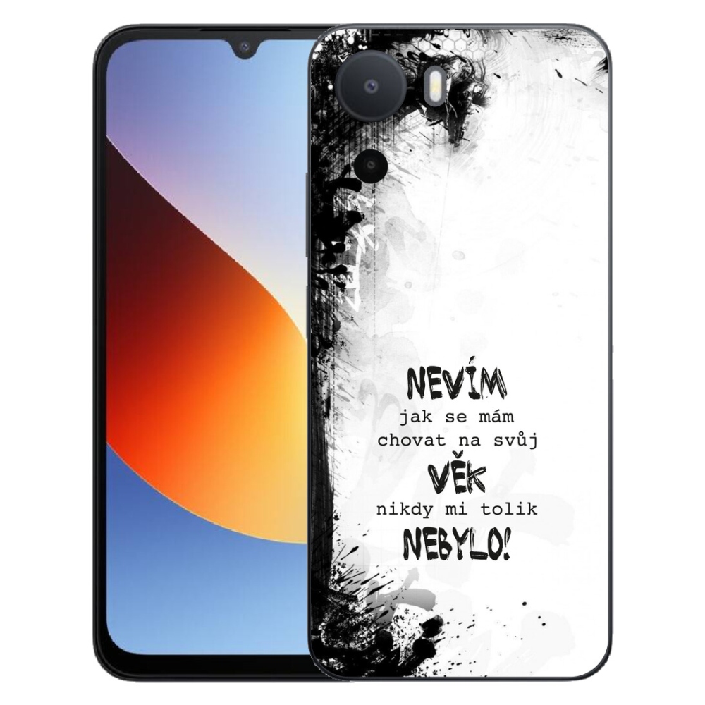 Gelový kryt mmCase na Xiaomi Redmi A7 Pro - vtipný text 14 bílé pozadí