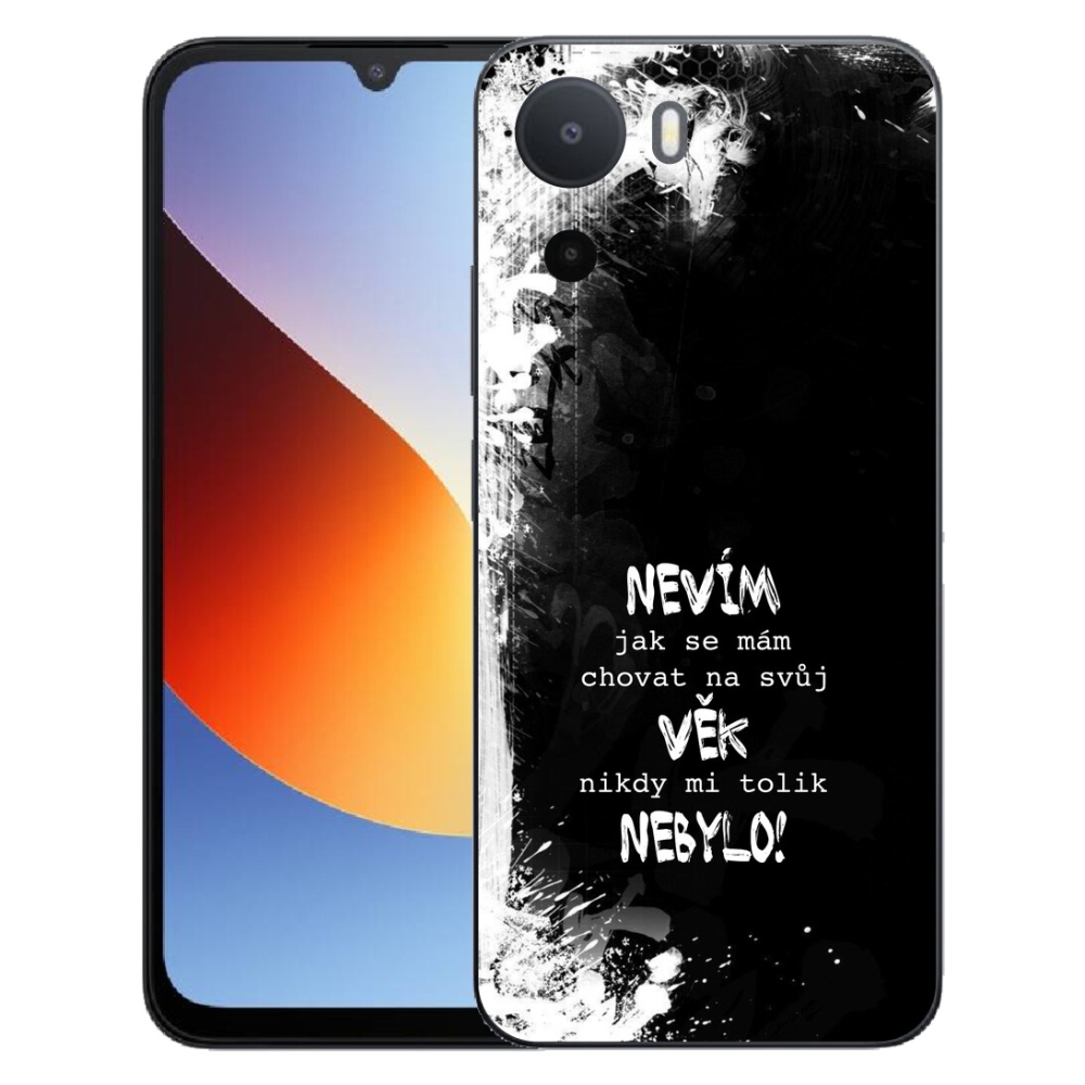 Gelový kryt mmCase na Xiaomi Redmi A7 Pro - vtipný text 14 černé pozadí