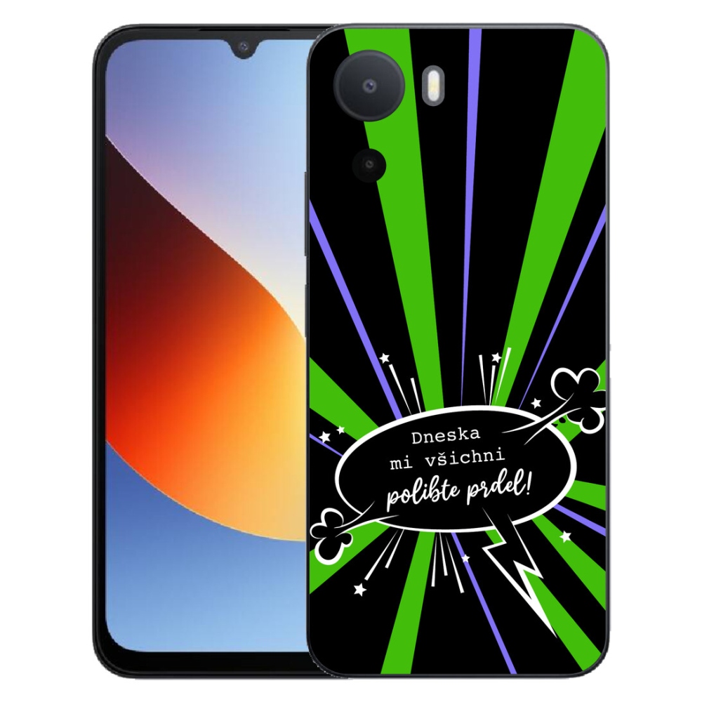 Gelový kryt mmCase na Xiaomi Redmi A7 Pro - vtipný text 15 černé pozadí
