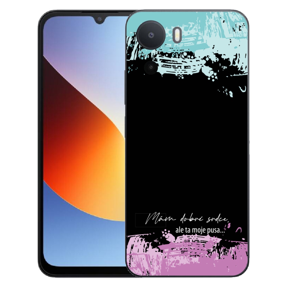 Gelový kryt mmCase na Xiaomi Redmi A7 Pro - vtipný text 3 černé pozadí