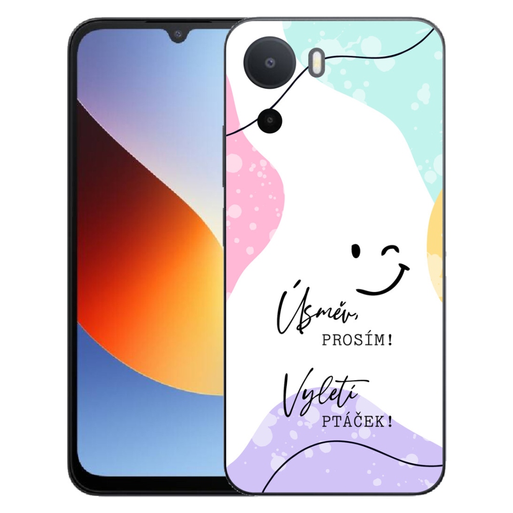 Gelový kryt mmCase na Xiaomi Redmi A7 Pro - vtipný text 4 bílé pozadí