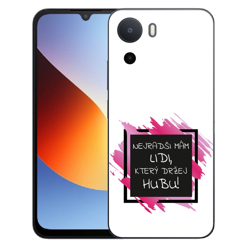 Gelový kryt mmCase na Xiaomi Redmi A7 Pro - vtipný text 7 černobílé pozadí