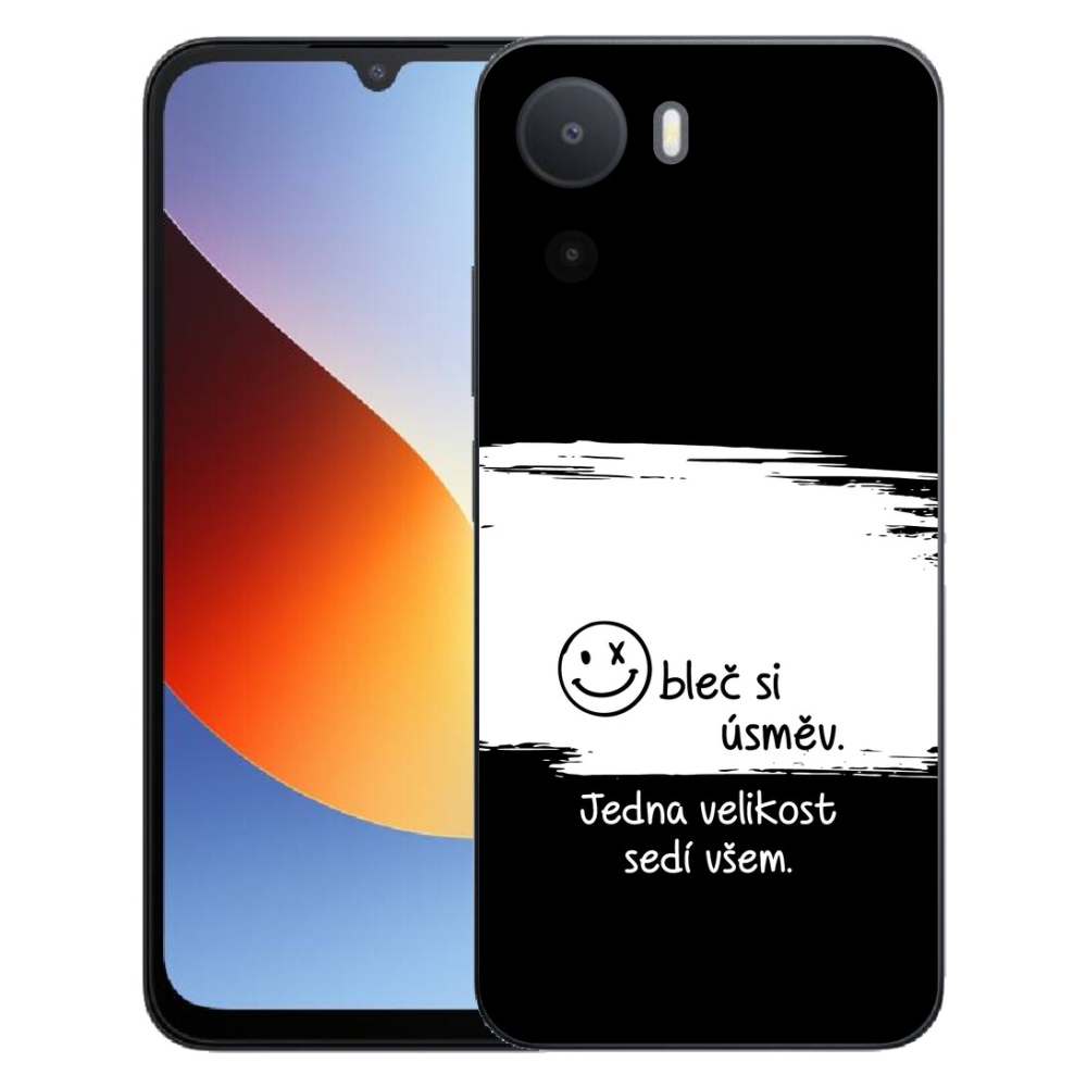 Gelový kryt mmCase na Xiaomi Redmi A7 Pro - vtipný text 8 bíločerné pozadí