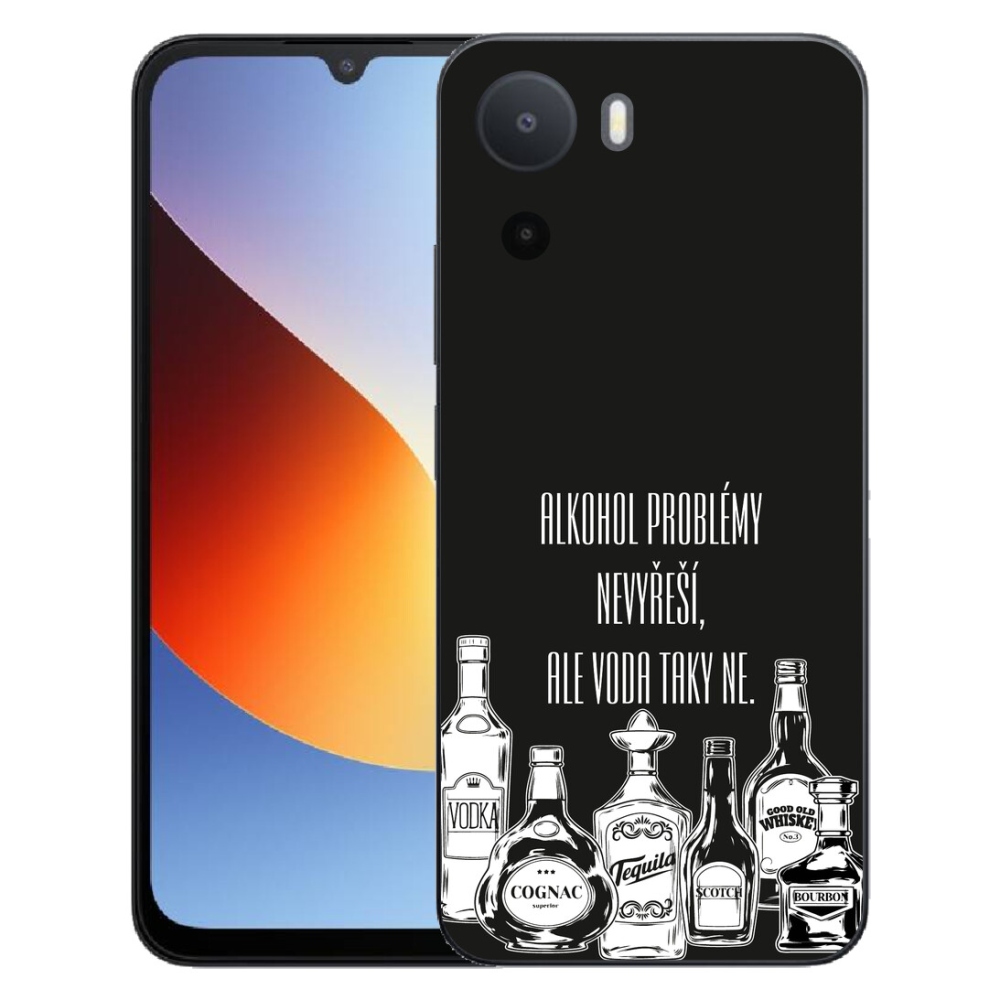 Gelový kryt mmCase na Xiaomi Redmi A7 Pro - vtipný text černé pozadí