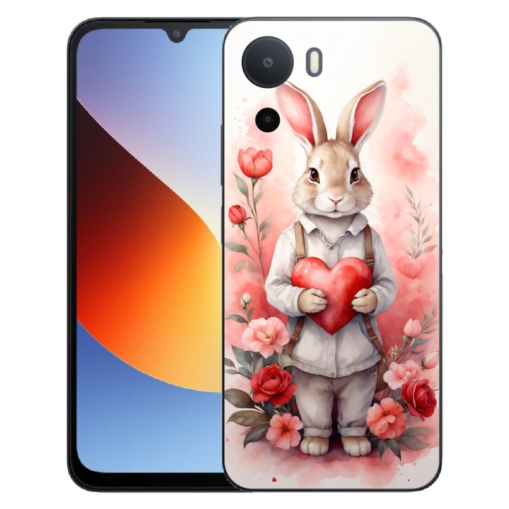 Gelový kryt mmCase na Xiaomi Redmi A7 Pro - zajíc se srdíčkem