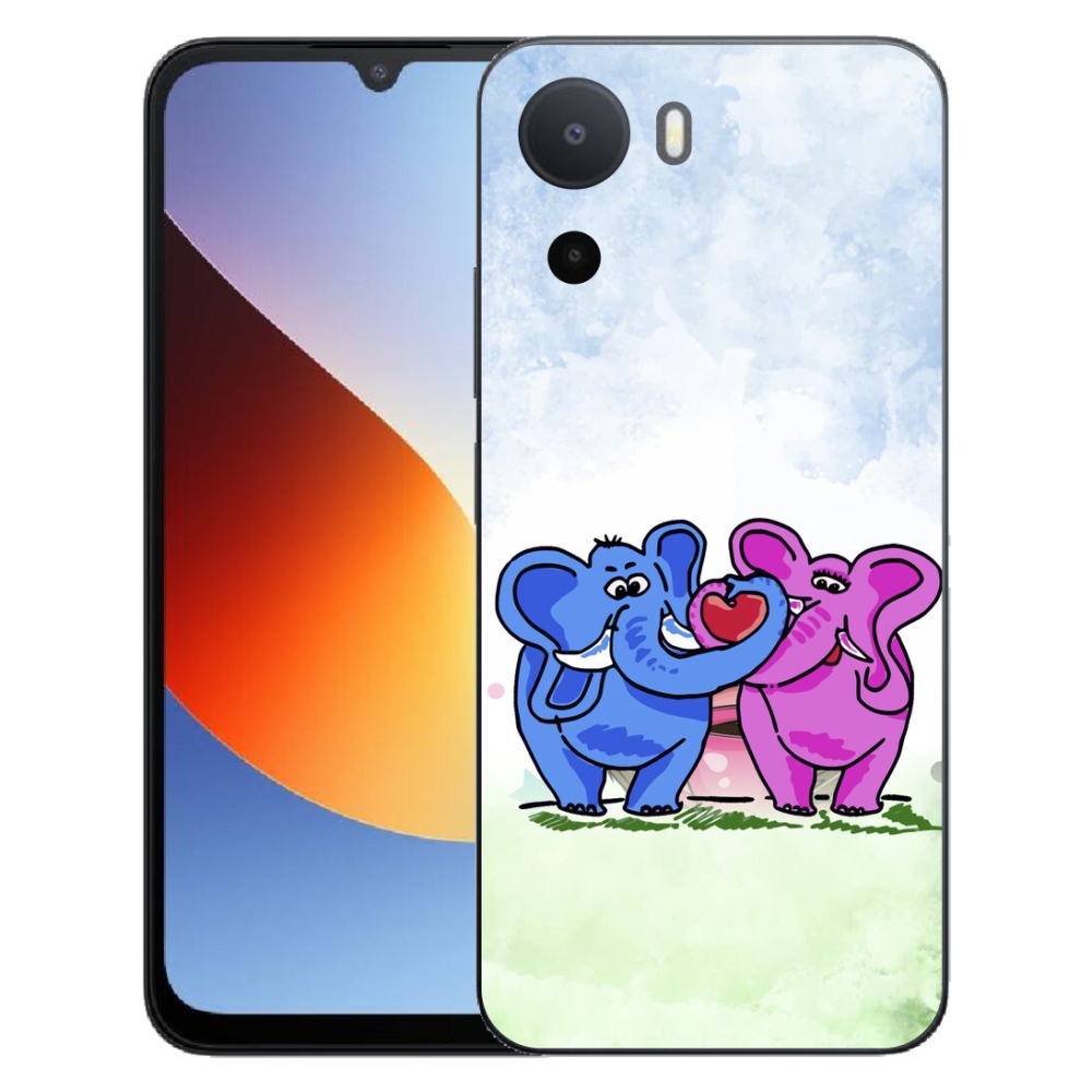 Gelový kryt mmCase na Xiaomi Redmi A7 Pro - zamilovaní sloni