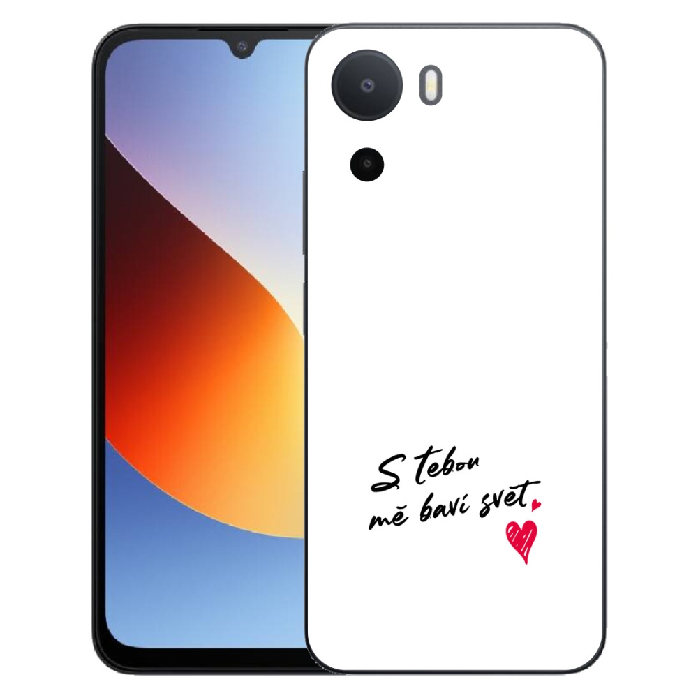 Gelový kryt mmCase na Xiaomi Redmi A7 Pro - zamilovaný text 1 bílé pozadí