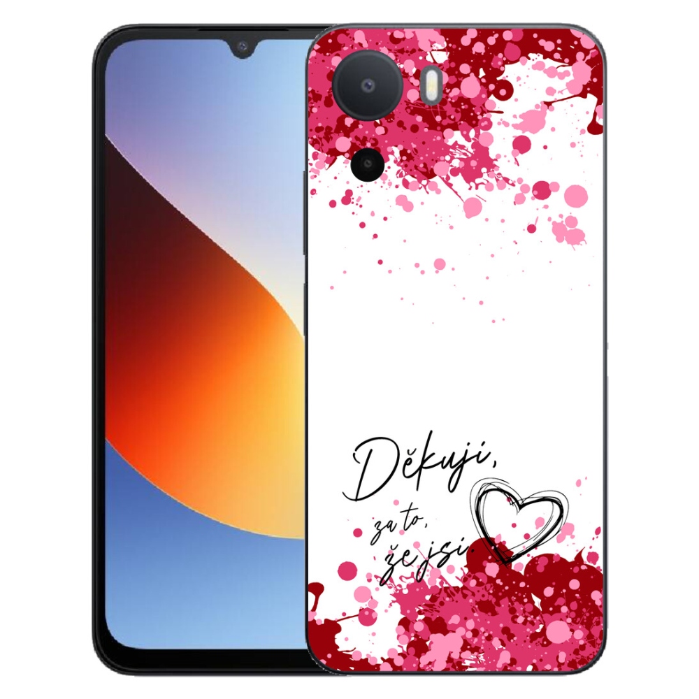 Gelový kryt mmCase na Xiaomi Redmi A7 Pro - zamilovaný text 2 bílé pozadí
