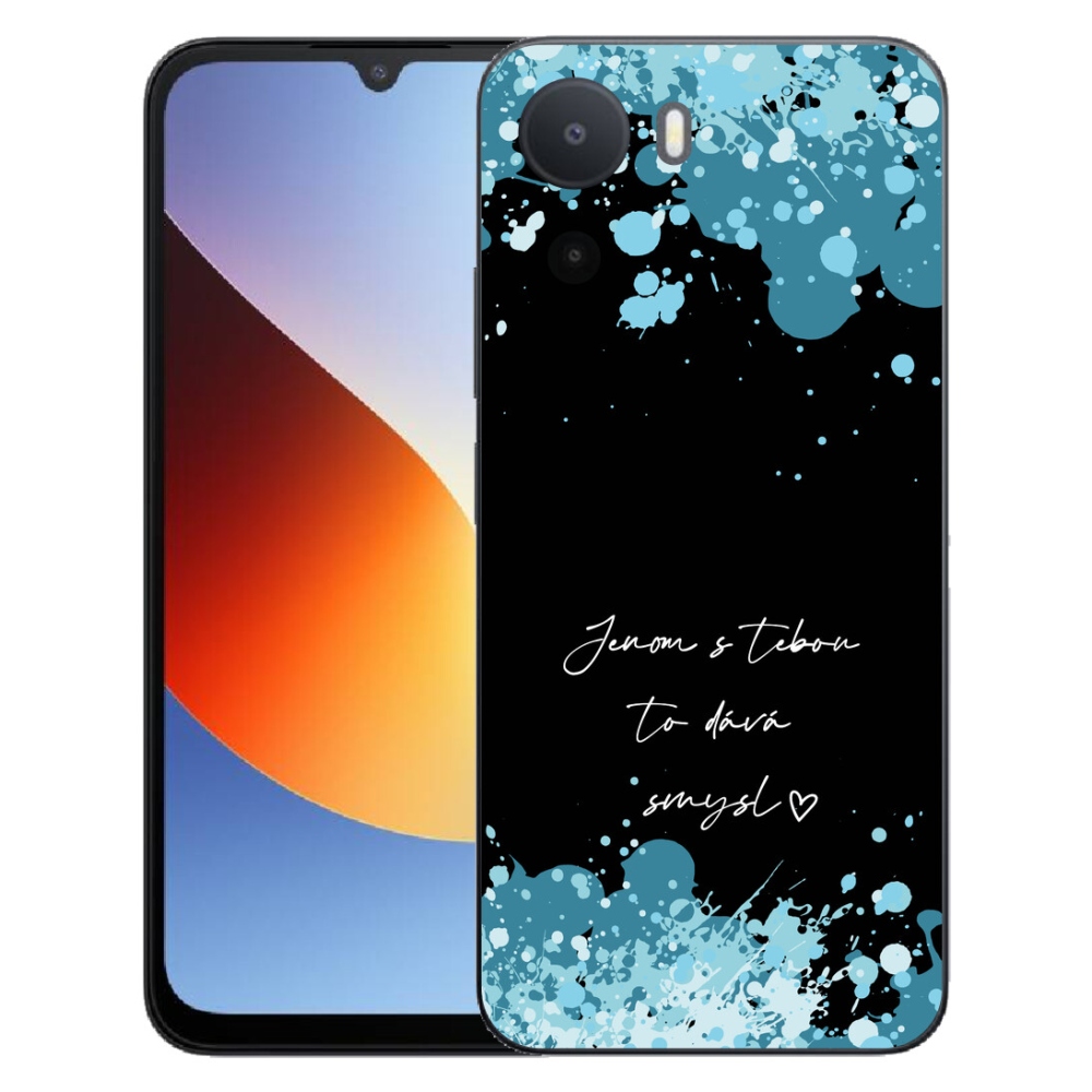 Gelový kryt mmCase na Xiaomi Redmi A7 Pro - zamilovaný text černé pozadí