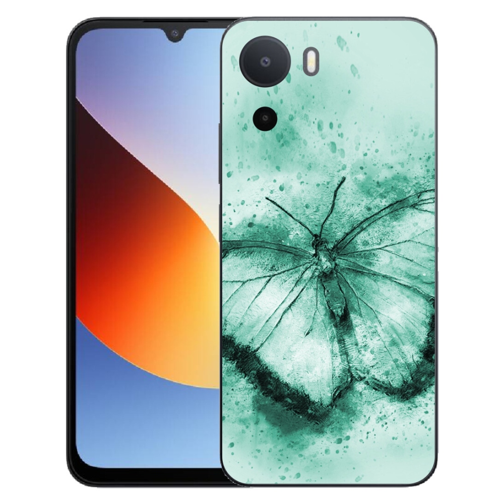 Gelový kryt mmCase na Xiaomi Redmi A7 Pro - zelený motýl