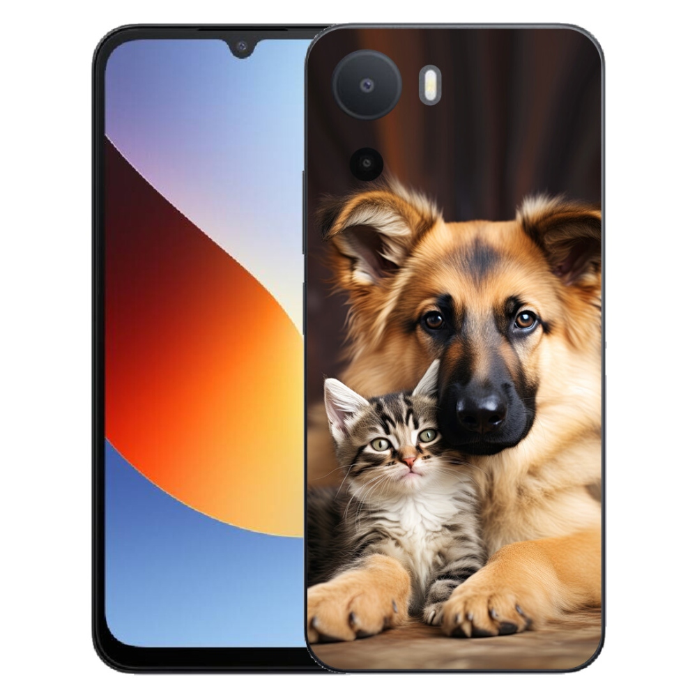 Gelový kryt mmCase na Xiaomi Redmi A7 Pro - zvířecí přátelství