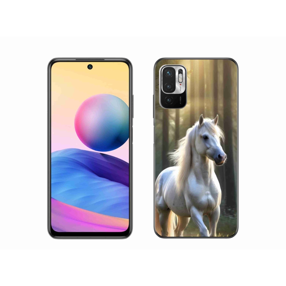 Gelový kryt mmCase na Xiaomi Redmi Note 10 5G - bílý kůň 3