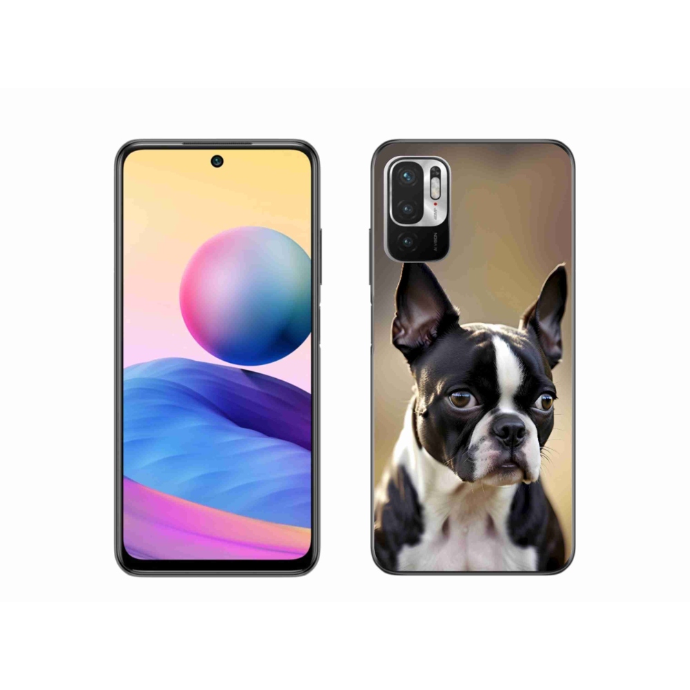 Gelový kryt mmCase na Xiaomi Redmi Note 10 5G - bostonský teriér