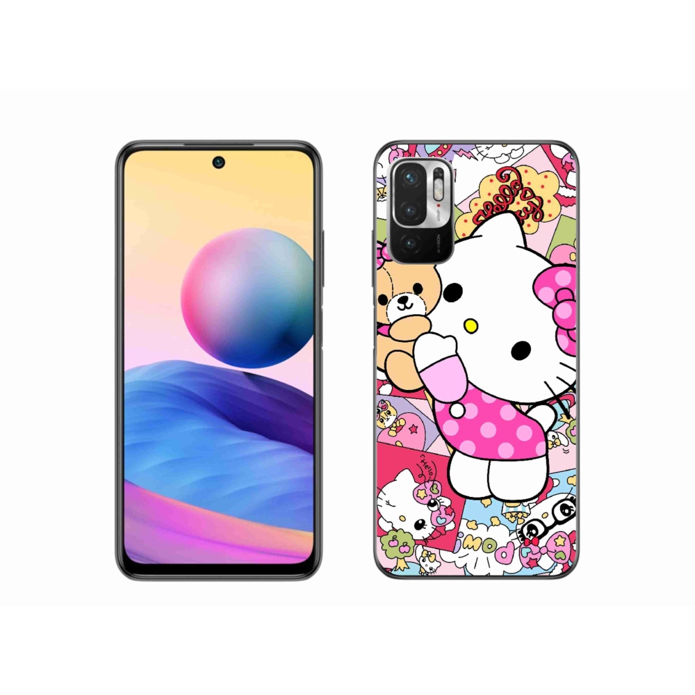 Gelový kryt mmCase na Xiaomi Redmi Note 10 5G - cute kitty