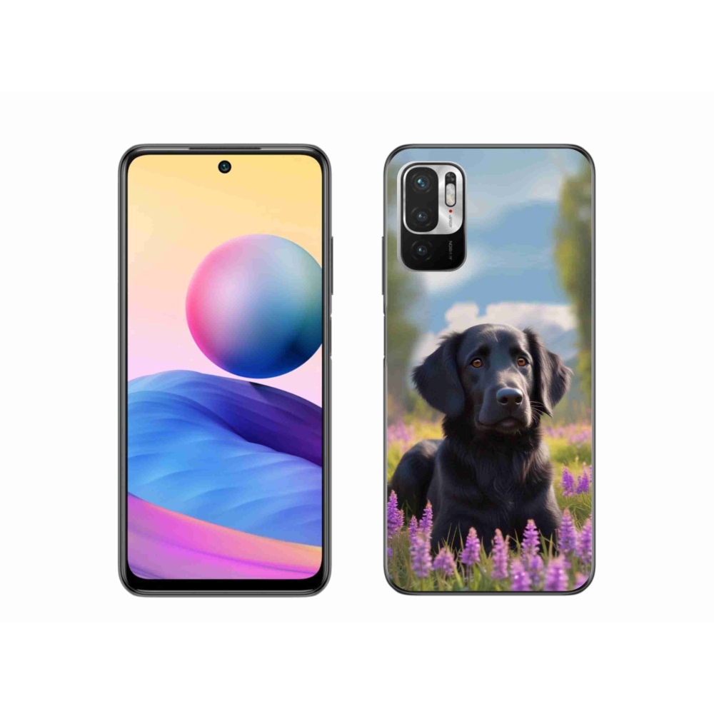 Gelový kryt mmCase na Xiaomi Redmi Note 10 5G - elegantní černý retrívr