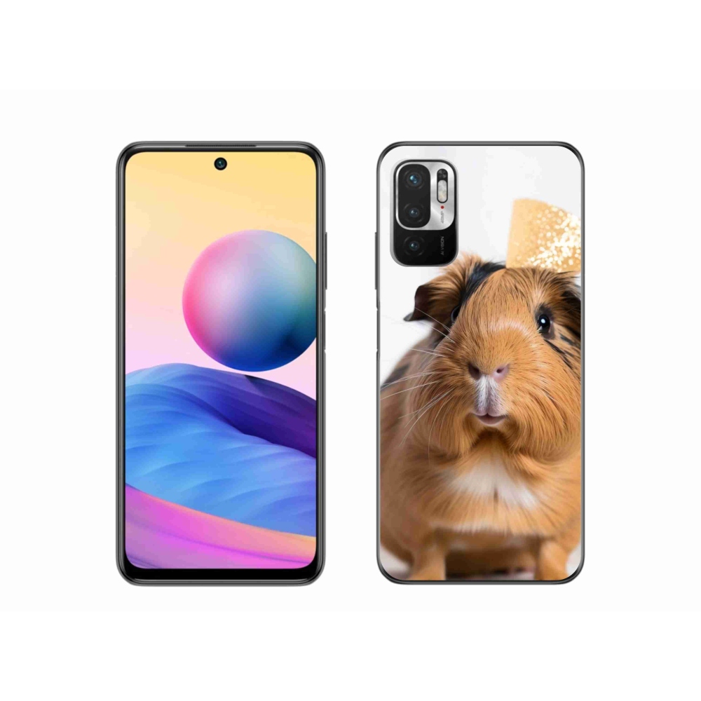 Gelový kryt mmCase na Xiaomi Redmi Note 10 5G - hnědé morče