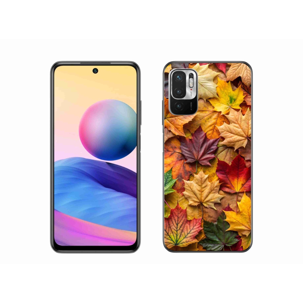 Gelový kryt mmCase na Xiaomi Redmi Note 10 5G - javorové listy 2