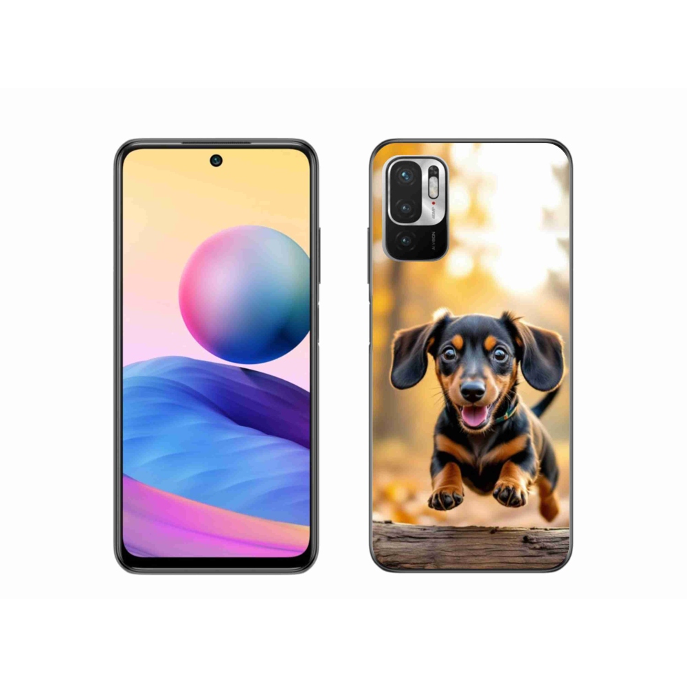 Gelový kryt mmCase na Xiaomi Redmi Note 10 5G - jezevčík 2