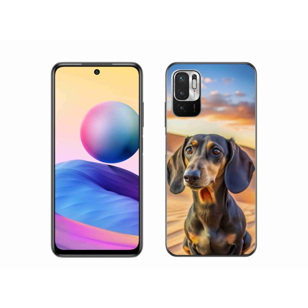 Gelový kryt mmCase na Xiaomi Redmi Note 10 5G - jezevčík 3 