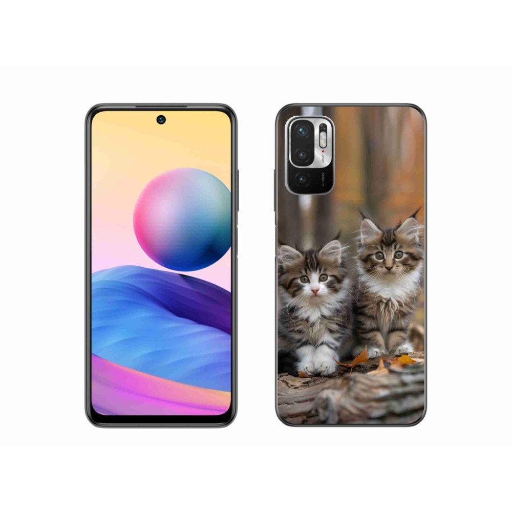 Gelový kryt mmCase na Xiaomi Redmi Note 10 5G - kočičí duo 3
