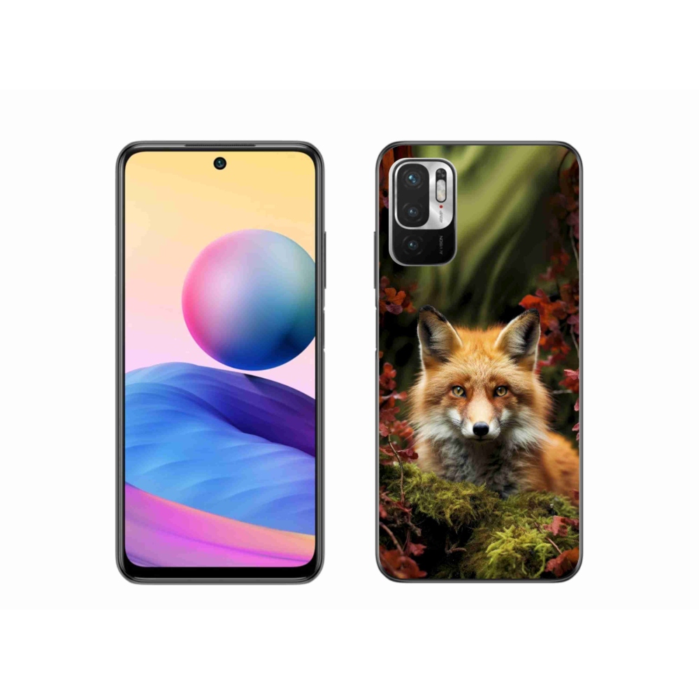 Gelový kryt mmCase na Xiaomi Redmi Note 10 5G - liška v lese