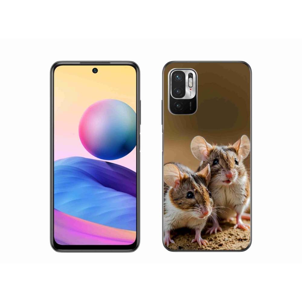 Gelový kryt mmCase na Xiaomi Redmi Note 10 5G - myší duo
