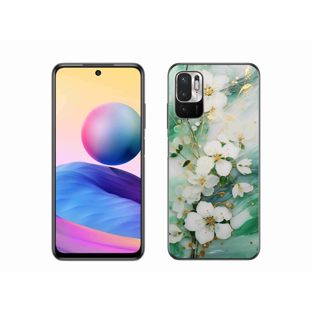 Gelový kryt mmCase na Xiaomi Redmi Note 10 5G - něžné květy