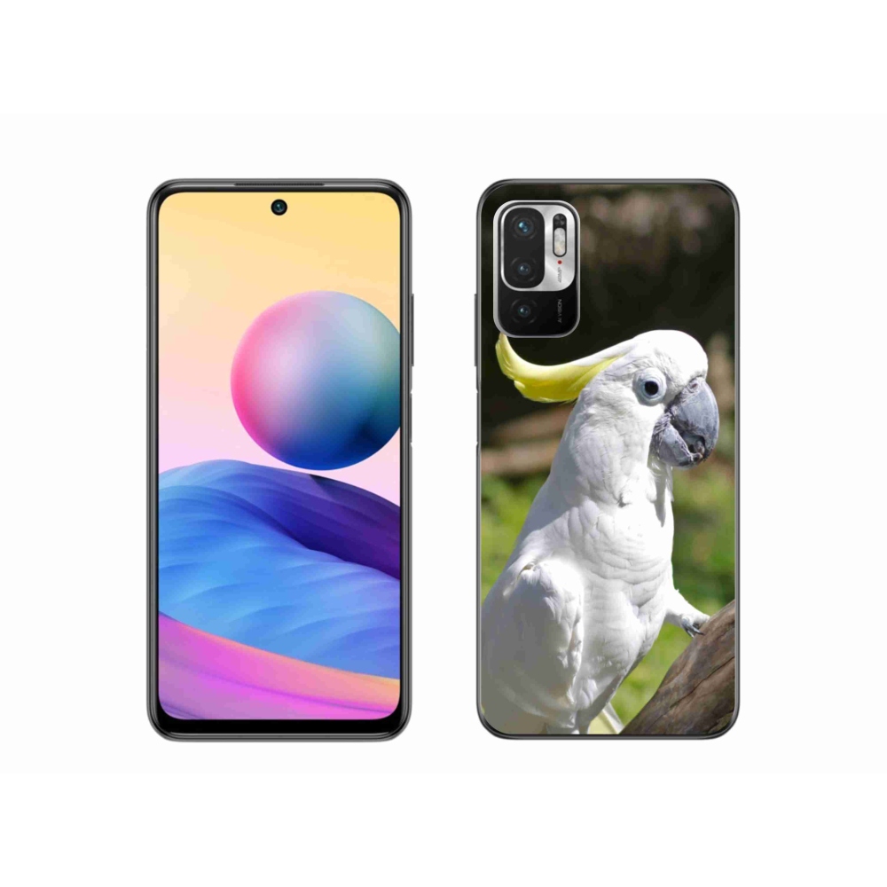 Gelový kryt mmCase na Xiaomi Redmi Note 10 5G - papoušek kakadu 2