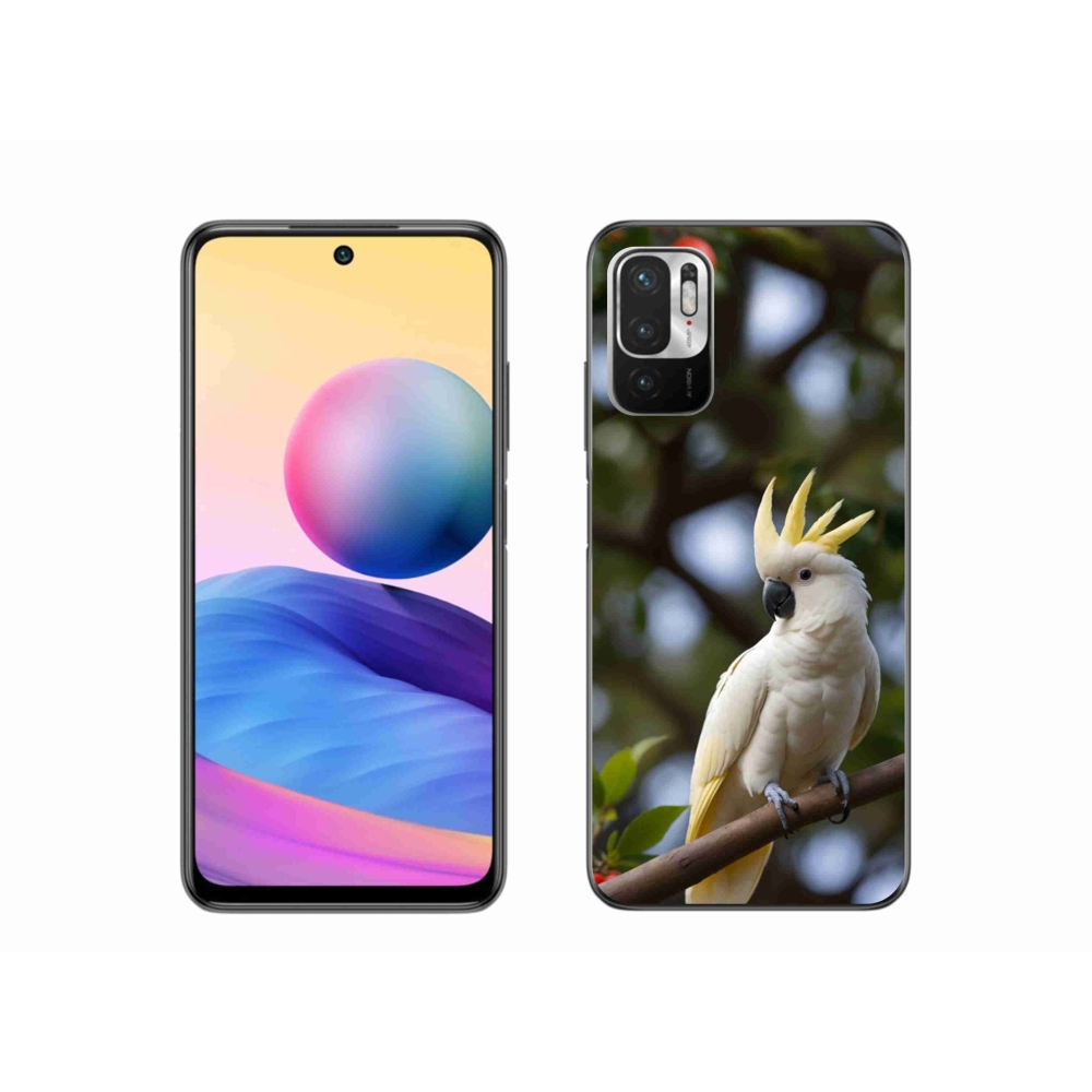 Gelový kryt mmCase na Xiaomi Redmi Note 10 5G - papoušek kakadu 3