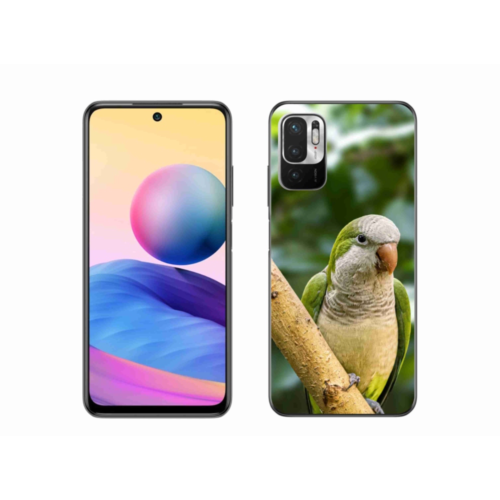 Gelový kryt mmCase na Xiaomi Redmi Note 10 5G - papoušek mníšek