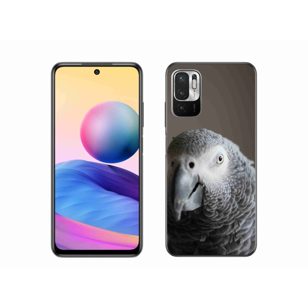 Gelový kryt mmCase na Xiaomi Redmi Note 10 5G - papoušek žako 2