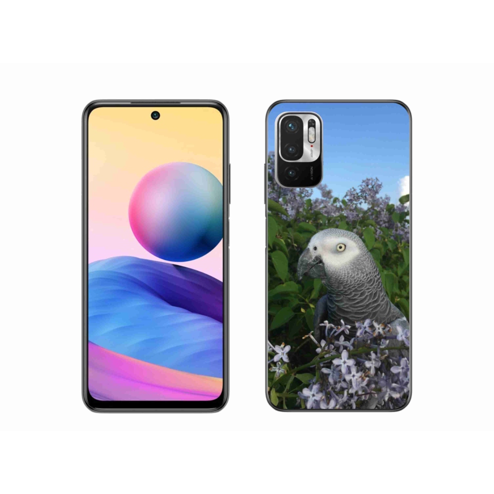 Gelový kryt mmCase na Xiaomi Redmi Note 10 5G - papoušek žako