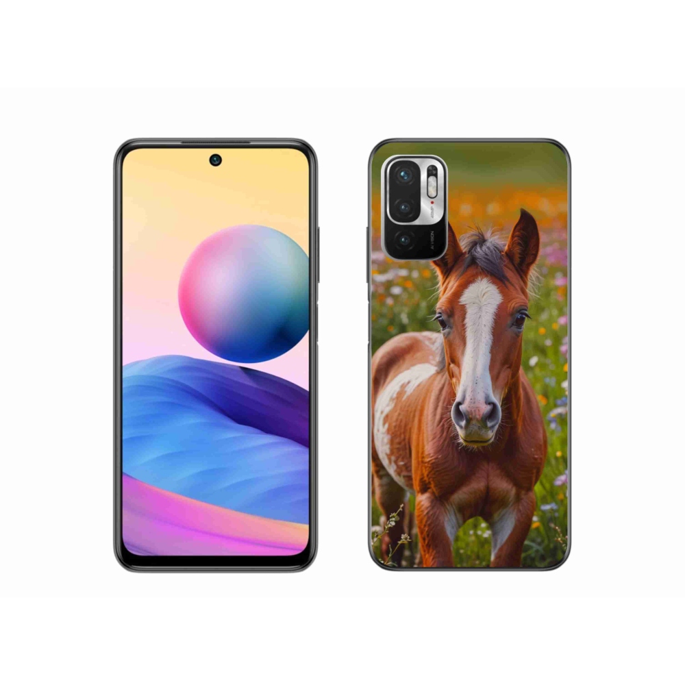 Gelový kryt mmCase na Xiaomi Redmi Note 10 5G - roztomilé hříbě