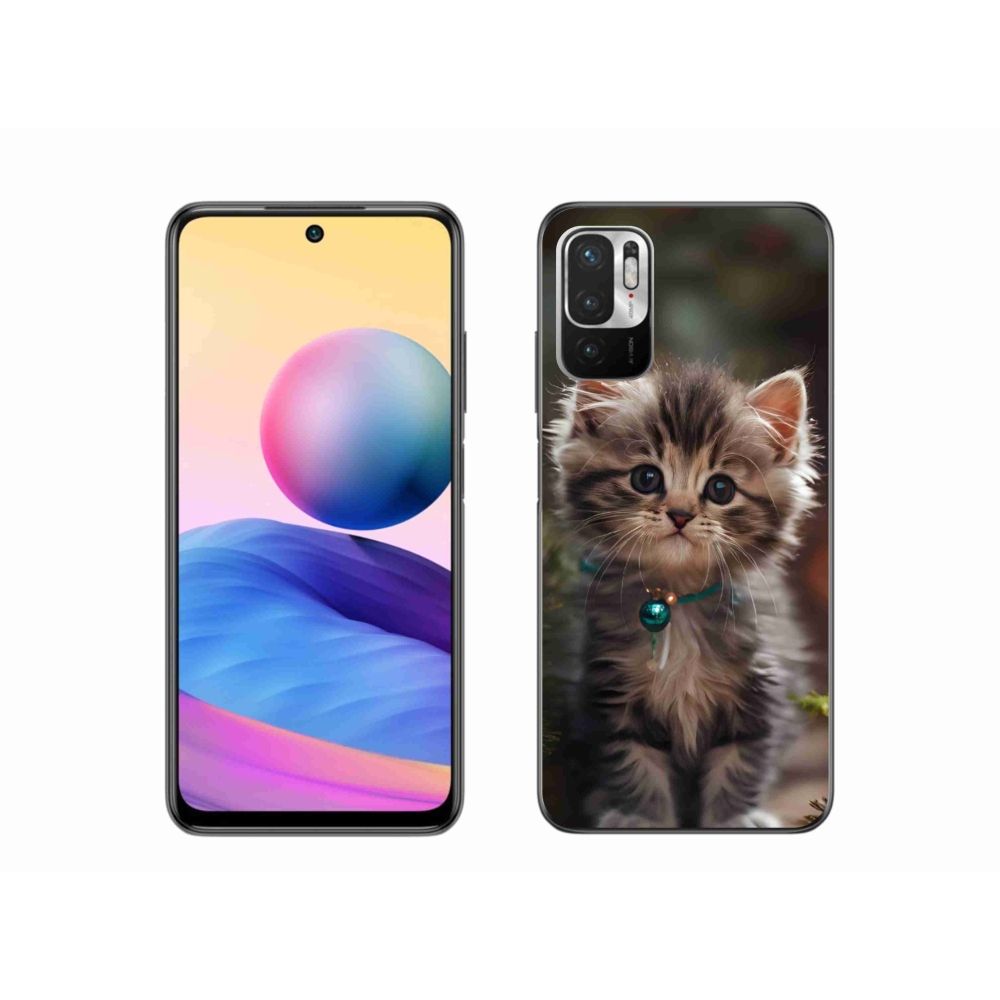 Gelový kryt mmCase na Xiaomi Redmi Note 10 5G - roztomilé kotě 11