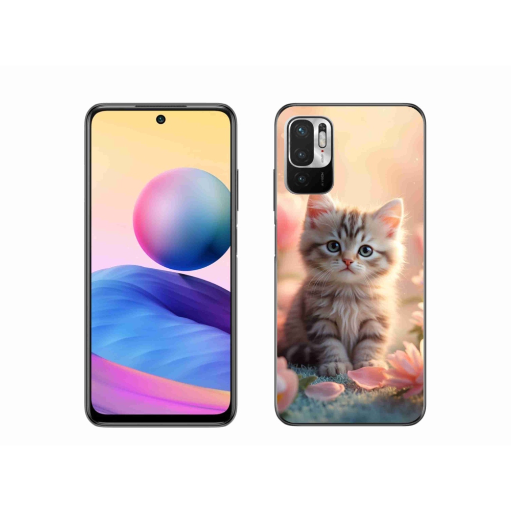 Gelový kryt mmCase na Xiaomi Redmi Note 10 5G - roztomilé kotě 8
