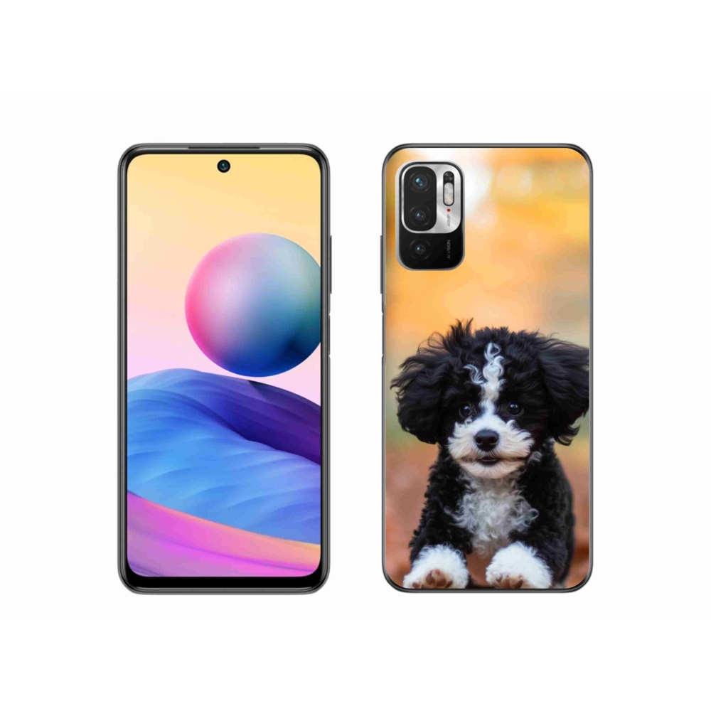 Gelový kryt mmCase na Xiaomi Redmi Note 10 5G - roztomilé štěně 2