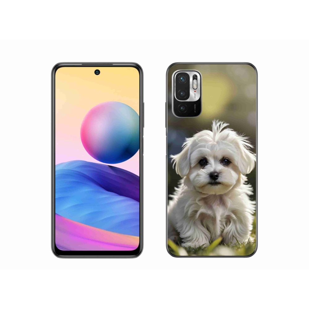 Gelový kryt mmCase na Xiaomi Redmi Note 10 5G - roztomilý maltézský psík