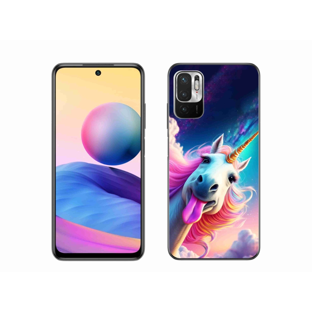 Gelový kryt mmCase na Xiaomi Redmi Note 10 5G - šílený jednorožec