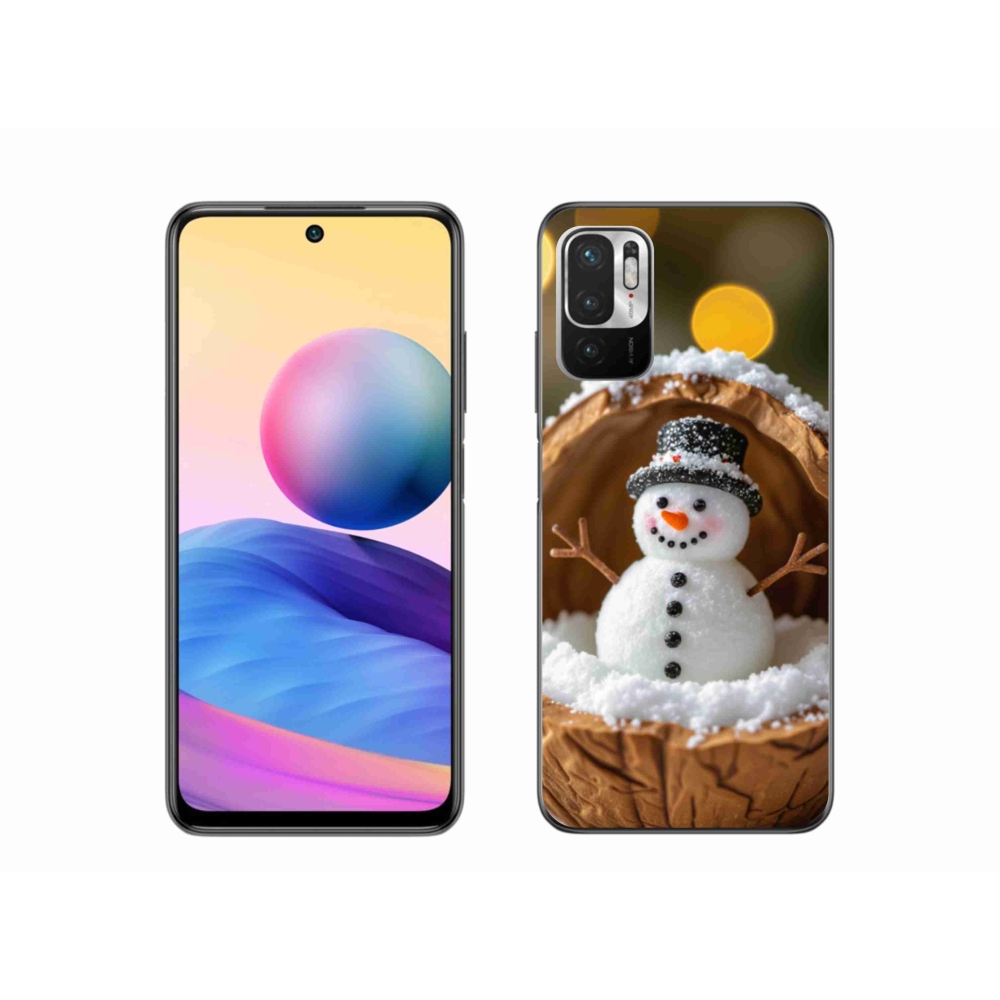Gelový kryt mmCase na Xiaomi Redmi Note 10 5G - sněhulák 4