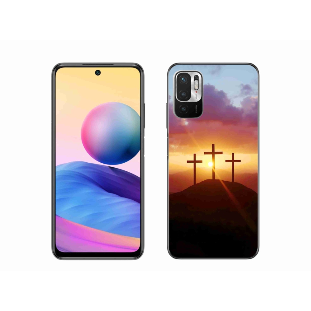 Gelový kryt mmCase na Xiaomi Redmi Note 10 5G - tři kříže