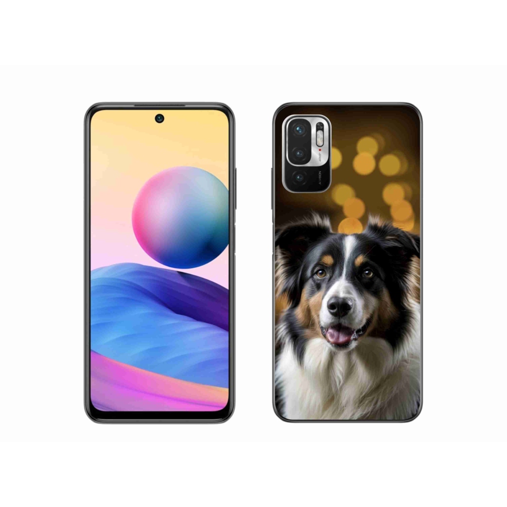 Gelový kryt mmCase na Xiaomi Redmi Note 10 5G - usměvavý australský ovčák