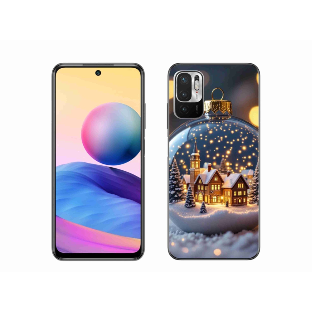 Gelový kryt mmCase na Xiaomi Redmi Note 10 5G - vánoční koule 4