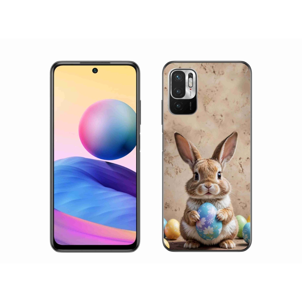 Gelový kryt mmCase na Xiaomi Redmi Note 10 5G - velikonoční králíček