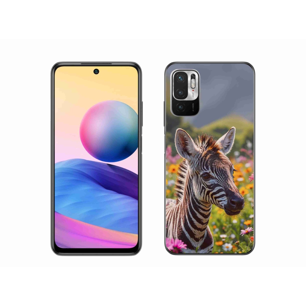 Gelový kryt mmCase na Xiaomi Redmi Note 10 5G - zebra na louce
