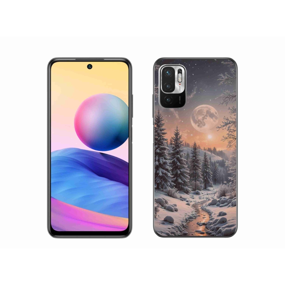 Gelový kryt mmCase na Xiaomi Redmi Note 10 5G - zimní krajina 2