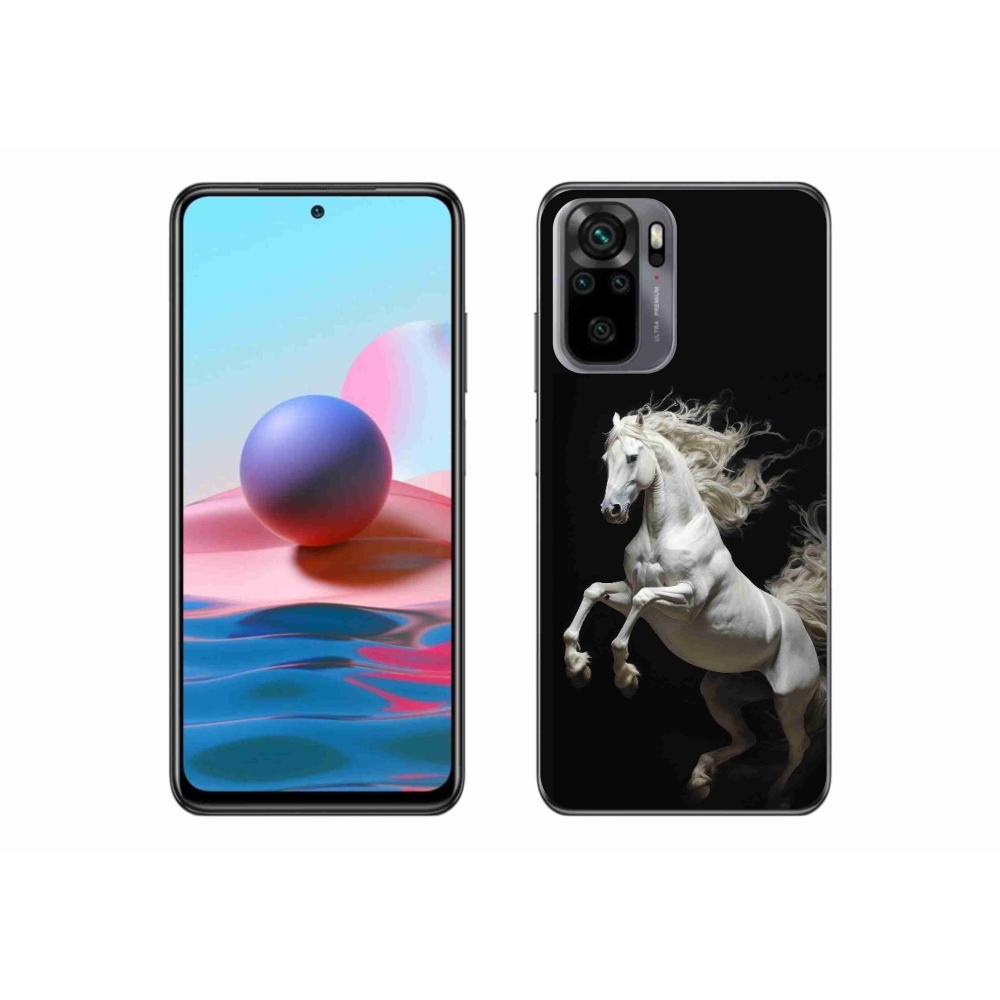 Gelový kryt mmCase na Xiaomi Redmi Note 10 - bílý kůň 4